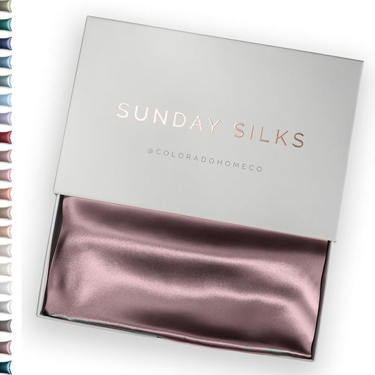SUNDAYSILKSTM 100% Mulberry Silk Pillowcase for Hair & Skin