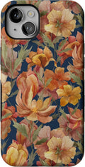 Casely iPhone 13 Case Fallen Gold Antique Floral - Bold Protective