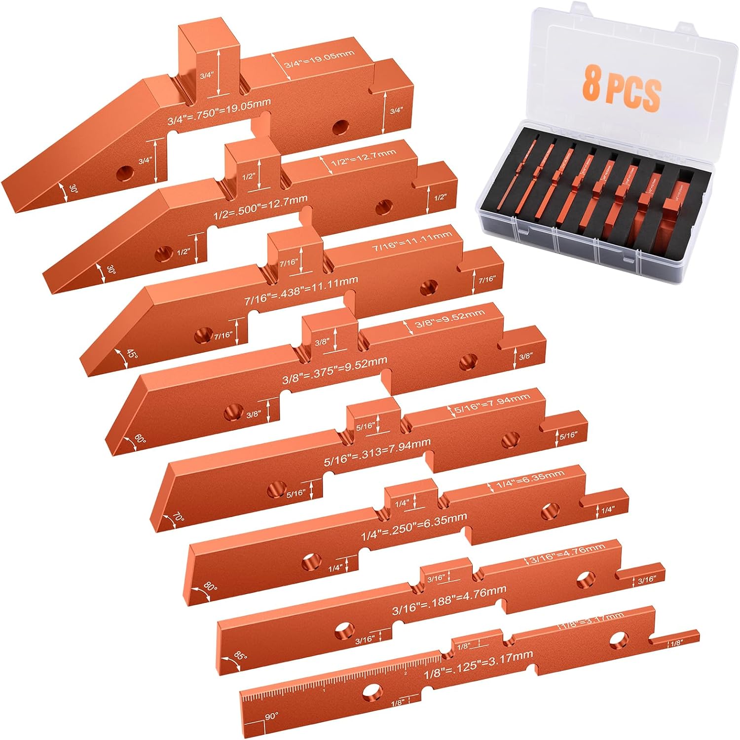 Neitra Router Table Setup Blocks - Precision Aluminum Gauge Bars