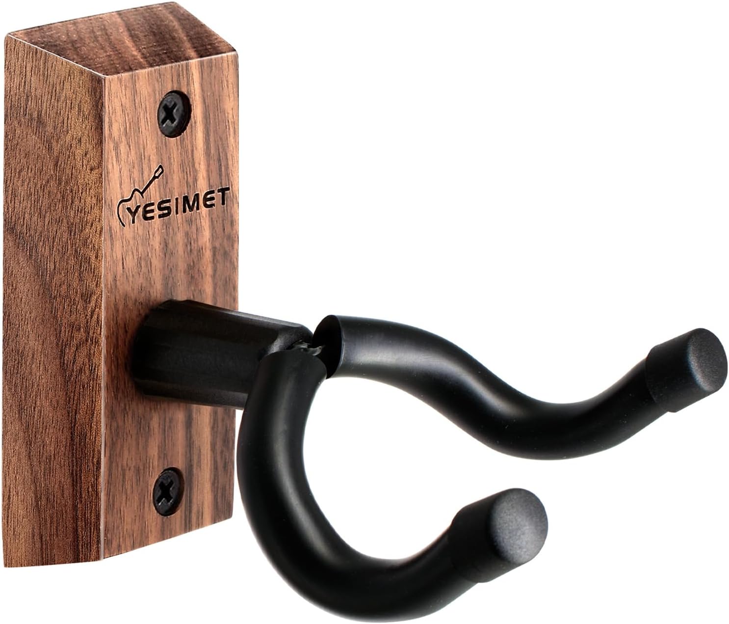 Securely Display Your Instrument with Black Walnut Guitar Hanger