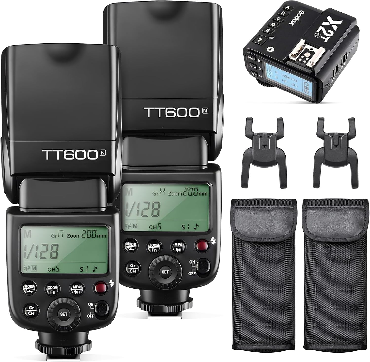 Godox TT600 Flash Speedlite & X2T-N Trigger Kit for Nikon
