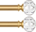 KAMANINA 1 Inch Curtain Rods 32 to 58 in - Elegant Telescoping Set