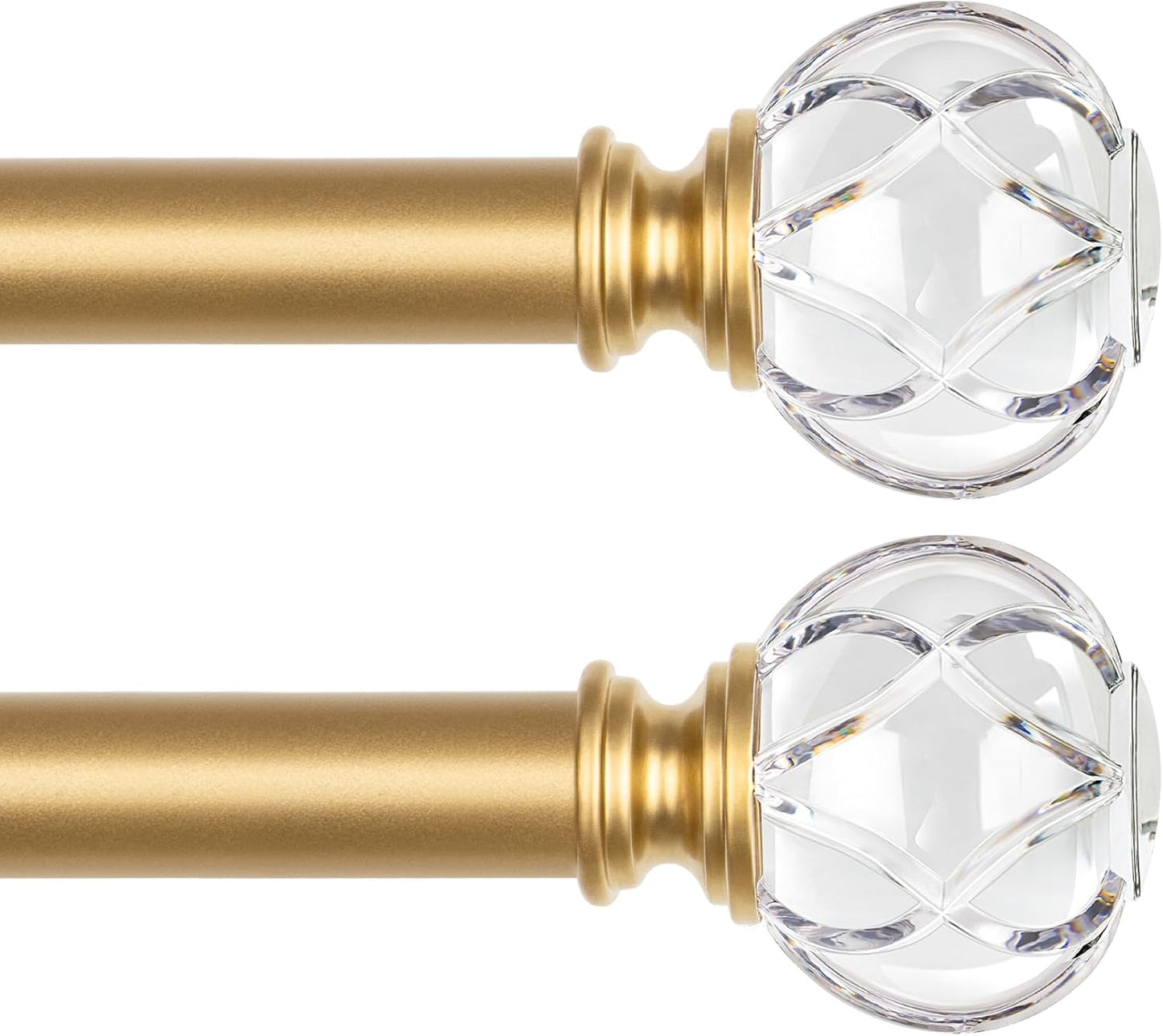 KAMANINA 1 Inch Curtain Rods for Elegant Home Decor