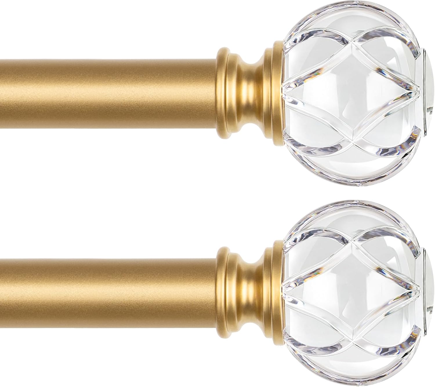 KAMANINA 1 Inch Curtain Rods for Elegant Home Decor