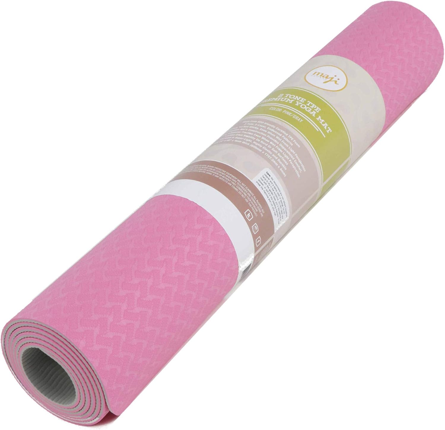 Maji Sports 2 Tone TPE Yoga Mat - Colorful Comfort
