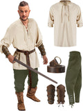 Men's Renaissance Pirate Costume Set - 4 Piece Halloween