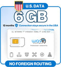 6GB for 365 Days IOT Quad Network Data SIM Card - Reliable U.S. Data