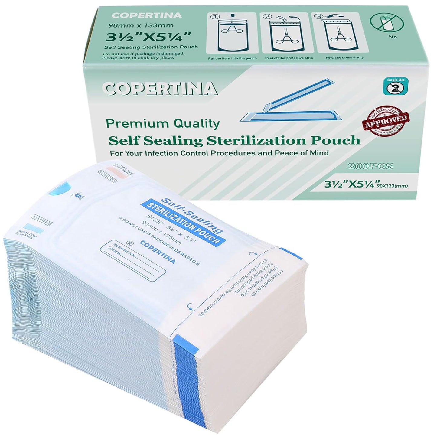 8000 PCs Self Seal Sterilization Pouches for Dental Instruments