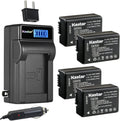 Kastar 4-Pack DMW-BMB9 Battery and LCD Charger for Panasonic