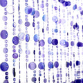 Blue Crystal Iridescent Bubble Beaded Doorway Curtain - Shimmering