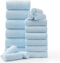 Luxurious 18 Piece Family Bath Towel Set for Home and Spa