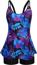 Arolina Tankini Swimsuit Two Piece Tummy Control Flowy Top