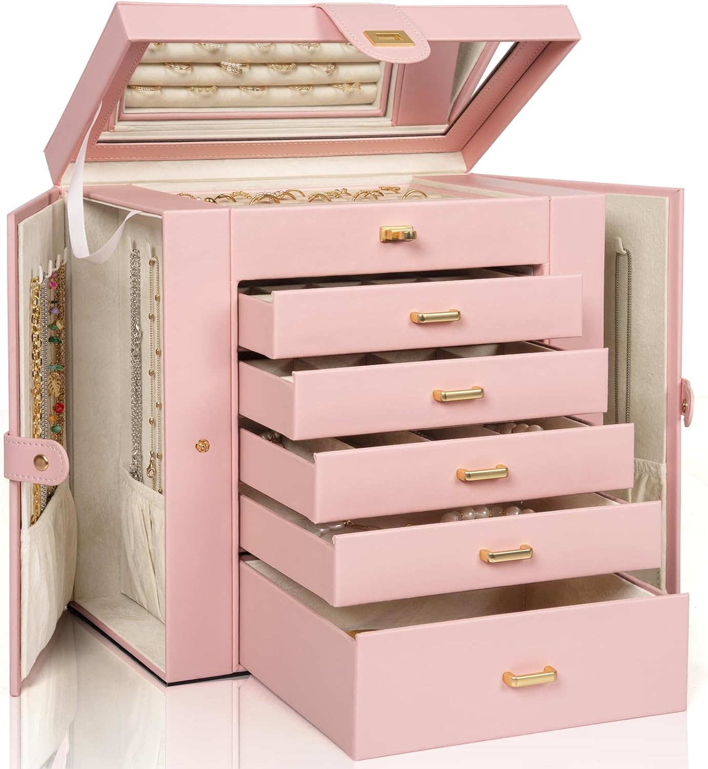 AKOZLIN Huge Jewelry Box Organizer with Extra Large Storage