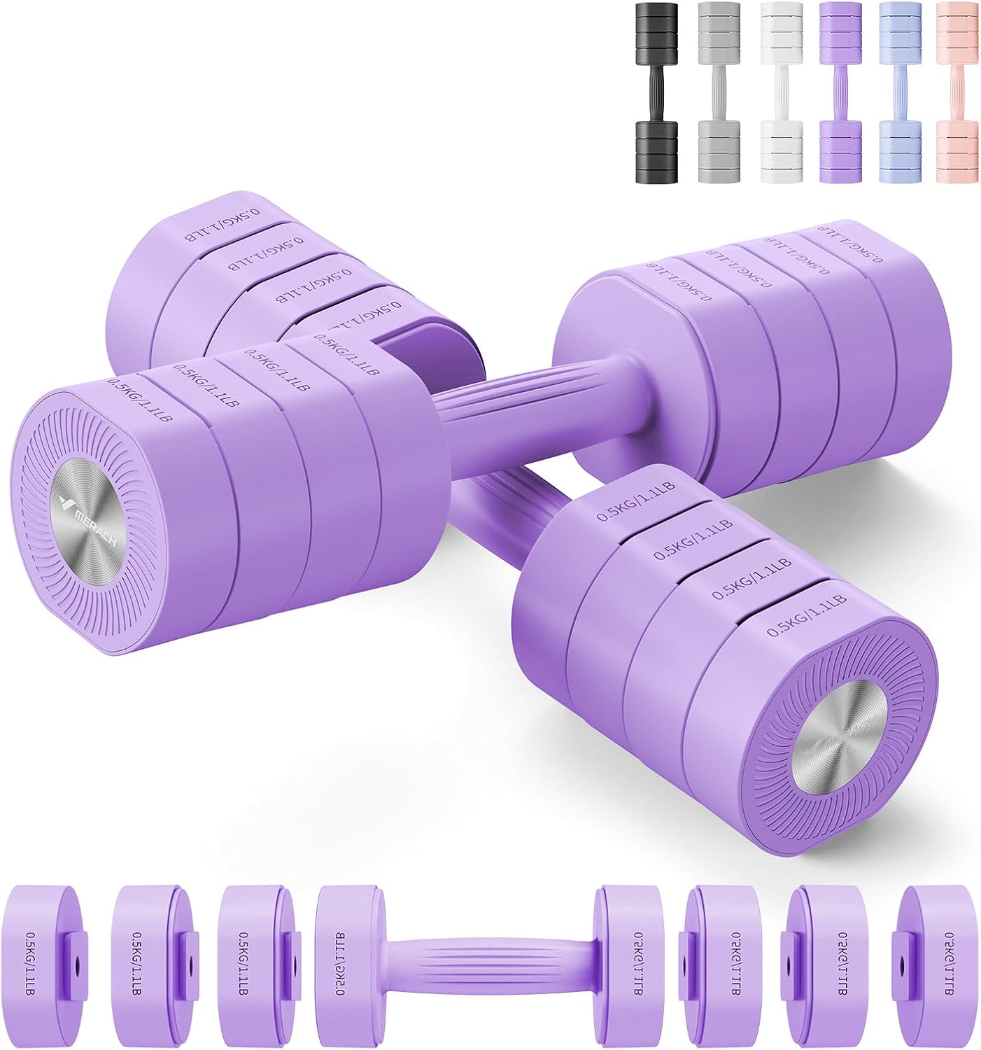 Adjustable Dumbbell Set of 2 for Home Workouts - MERACH