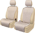 Sideless Car Seat Covers for All Seasons - Breathable Front Seat
