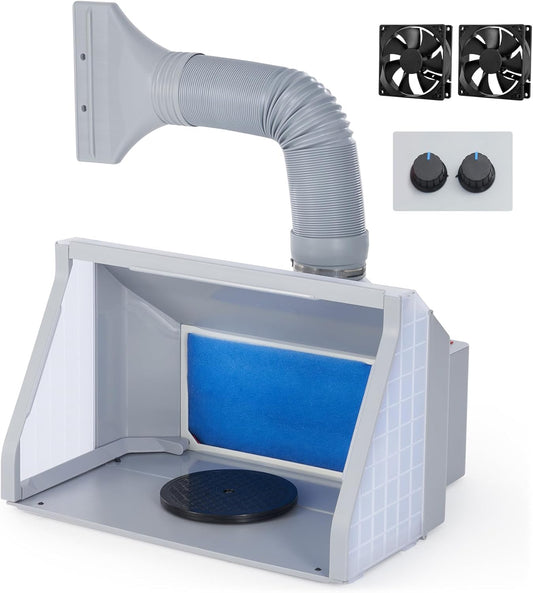 CO-Z Airbrush Spray Booth with Dual Fans for DIY Painting