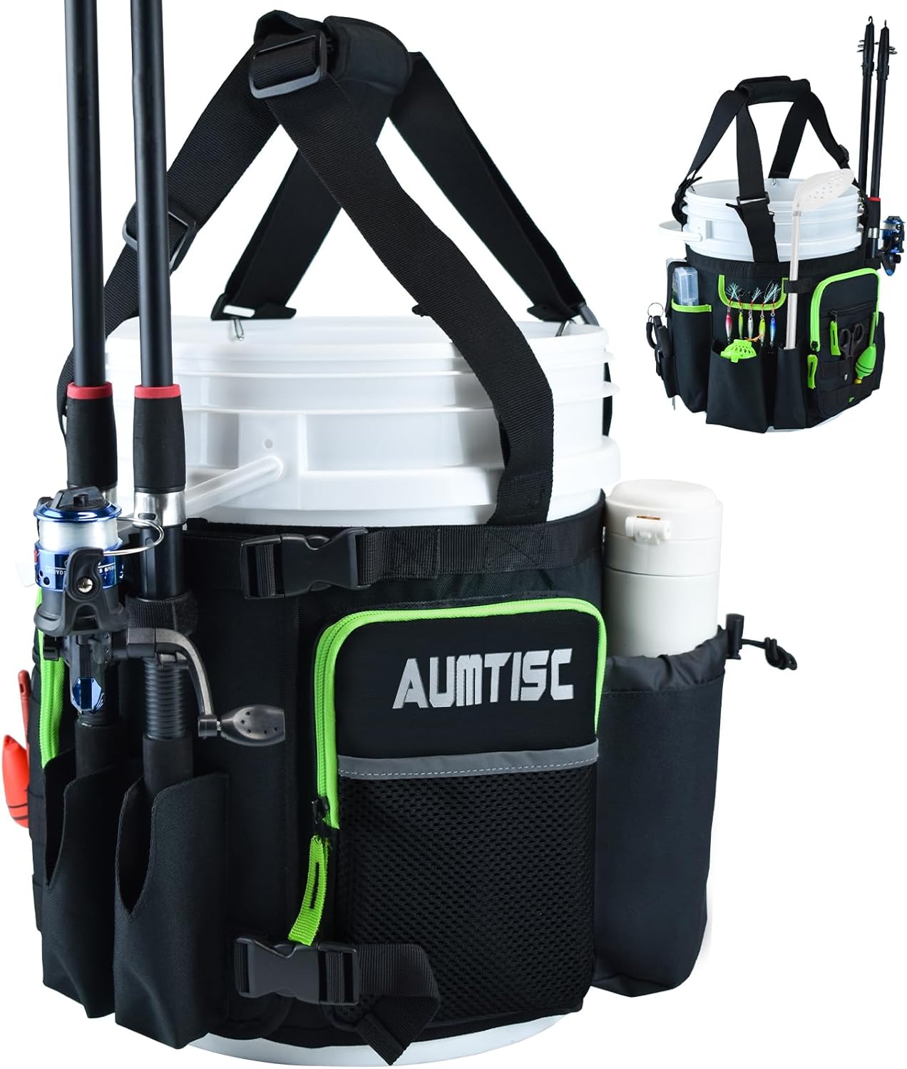 AUMTISC Ultimate Fishing Bucket Organizer