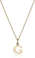 14k Gold-Filled Letter G Pendant Necklace - Handcrafted 18in