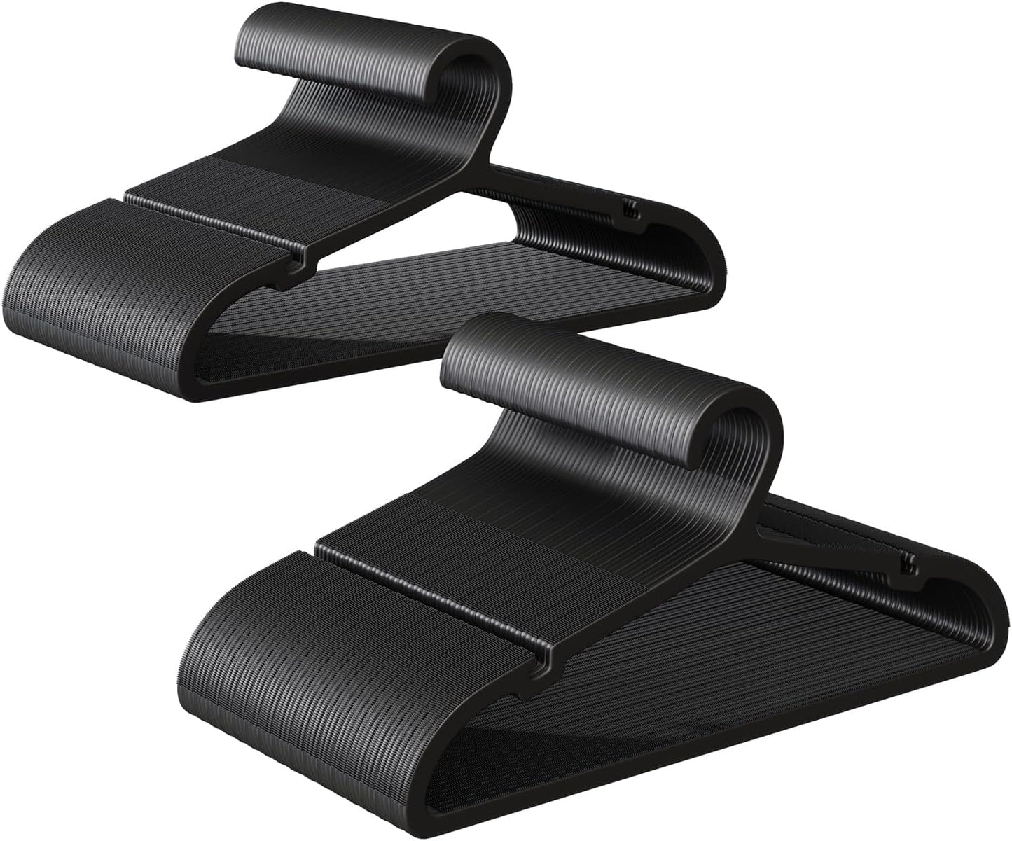 Non Slip Plastic Coat Hangers for Space Saving Wardrobe