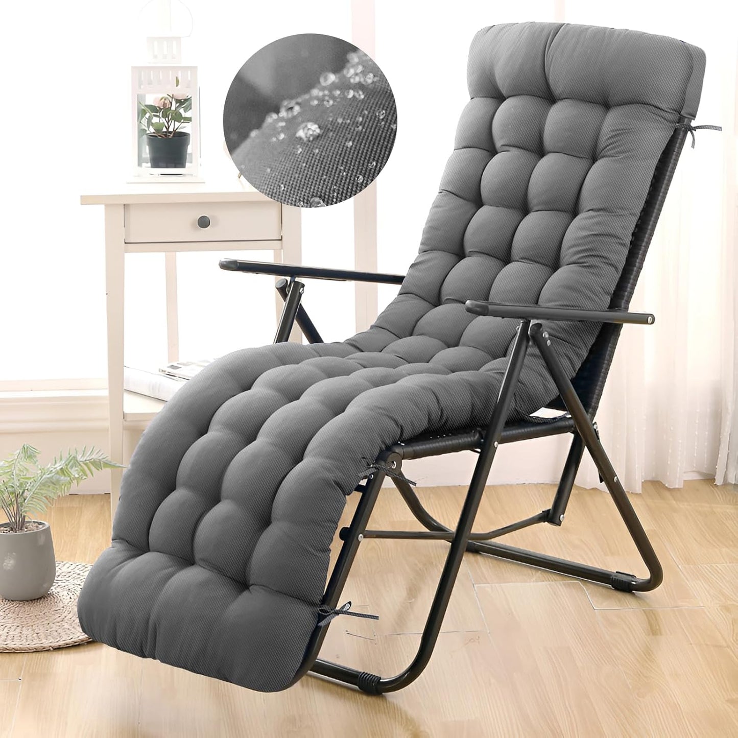Premium Waterproof Chaise Lounge Chair Cushion for Comfort