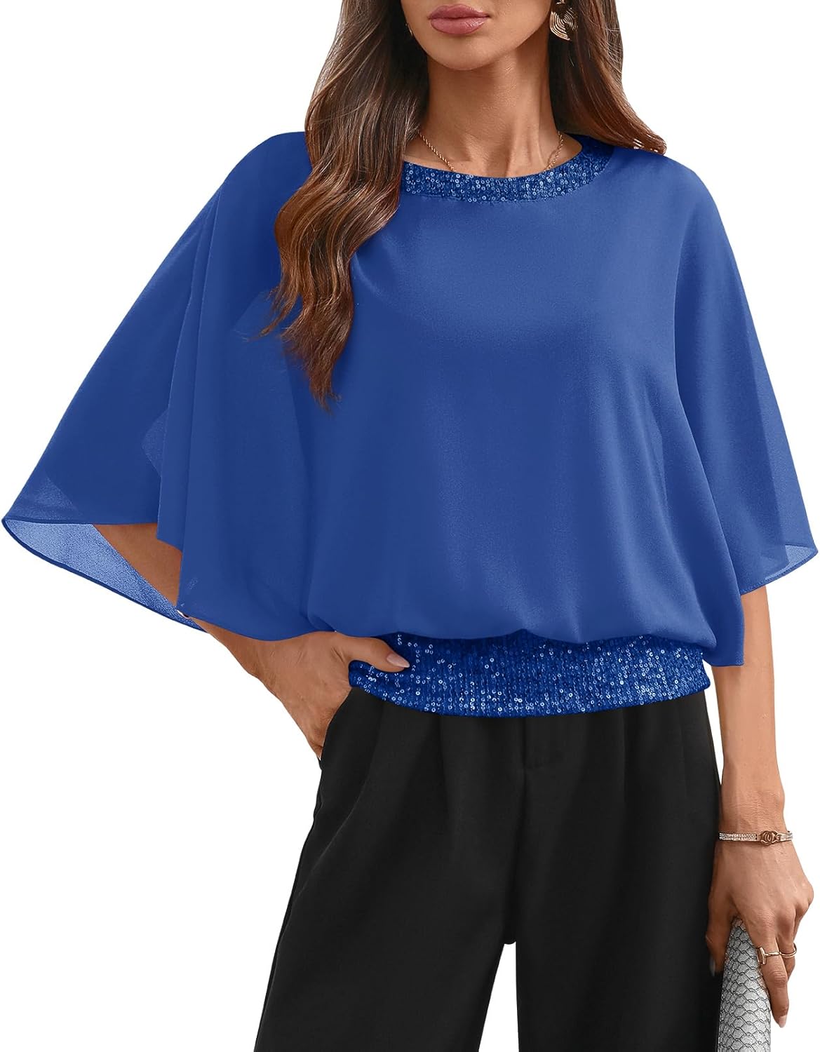 Sequin Dressy Top for G and PL - Elegant Formal Blouse