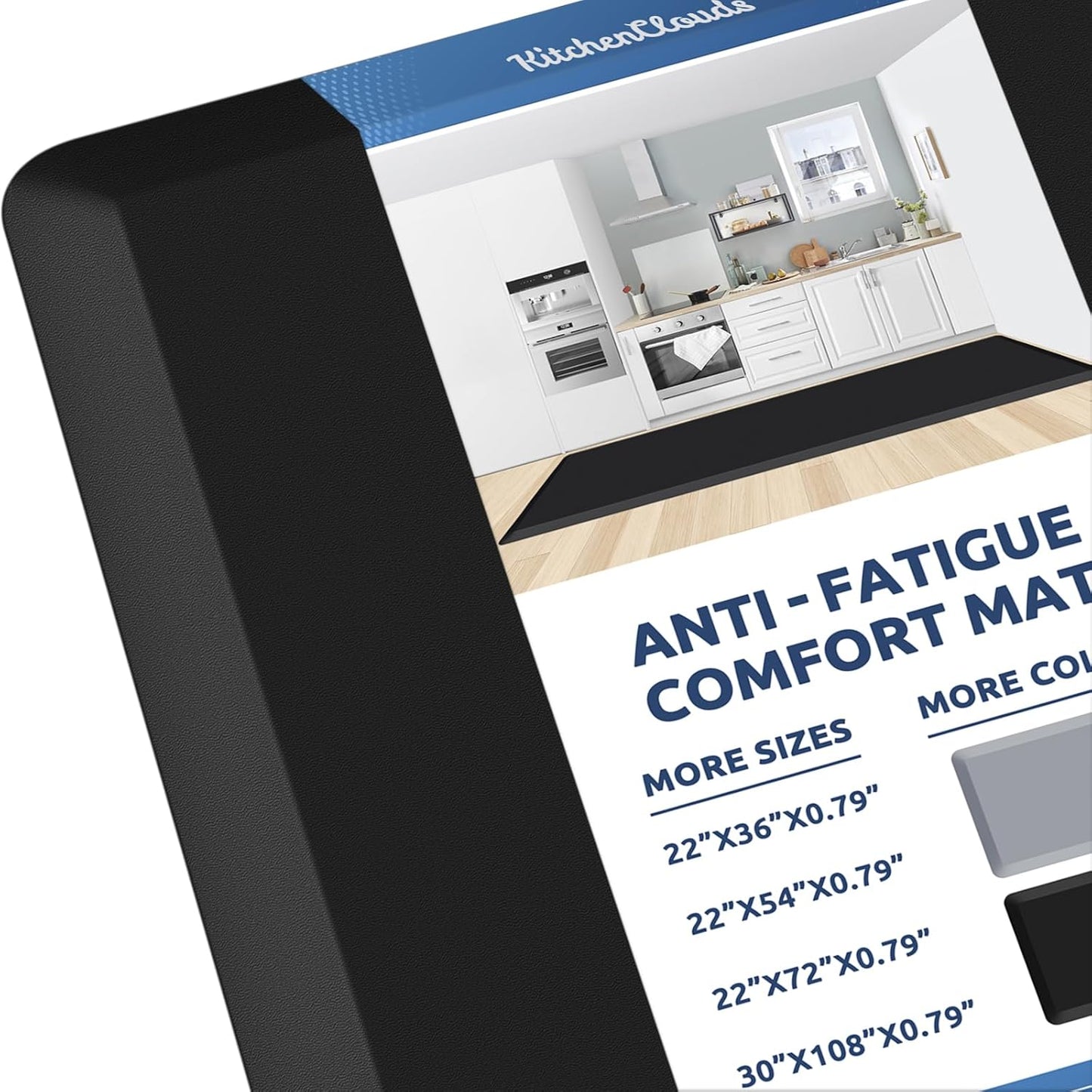 KitchenClouds Cushioned Anti Fatigue Kitchen Mat for Comfort
