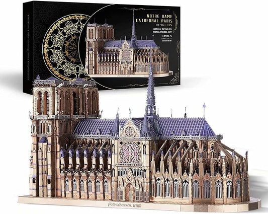 Piececool 3D Metal Puzzles for Adults - Notre Dame Model Kit