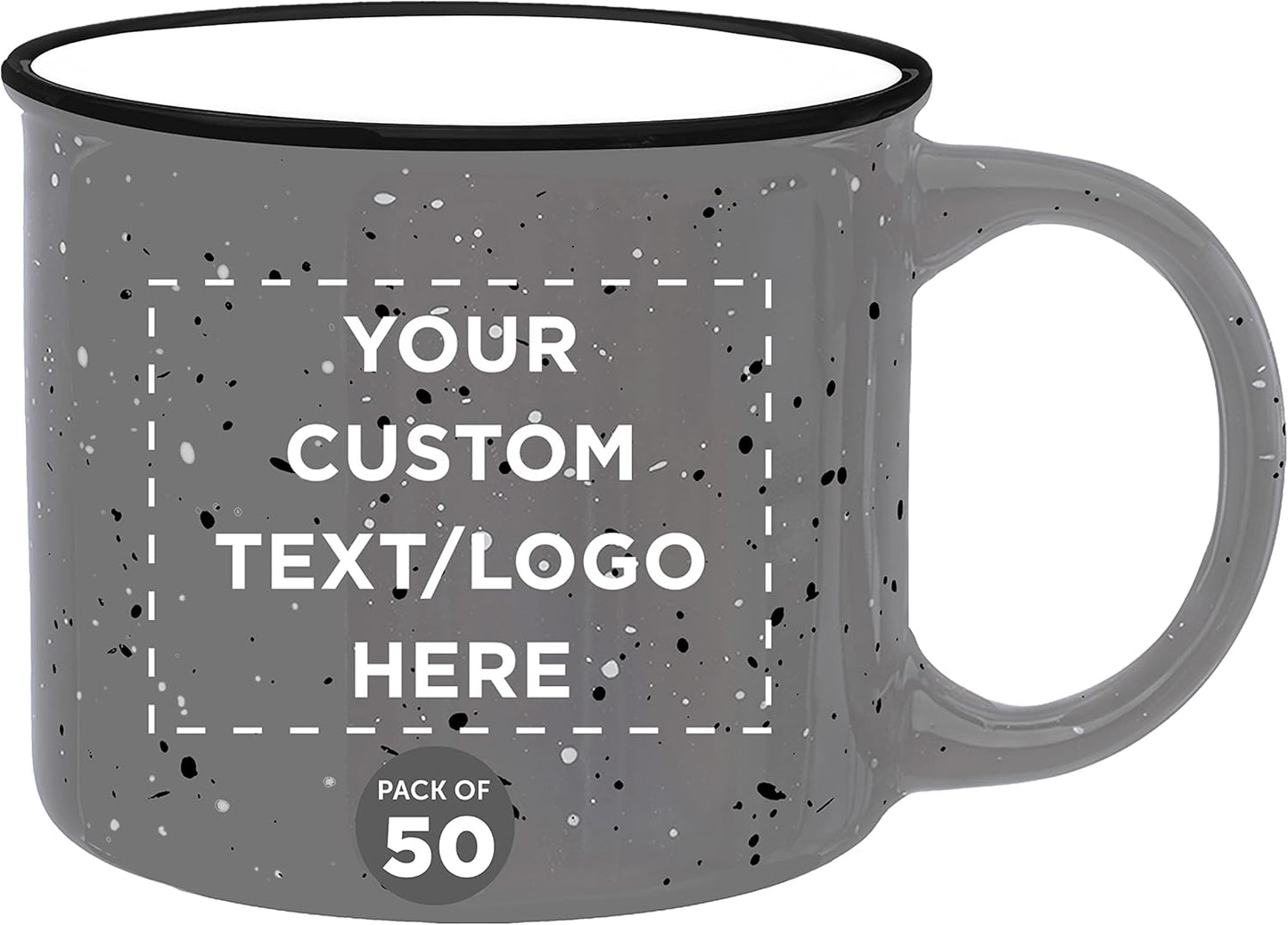 Custom Ceramic Campfire Coffee Mugs Set of 50 for All Occasions