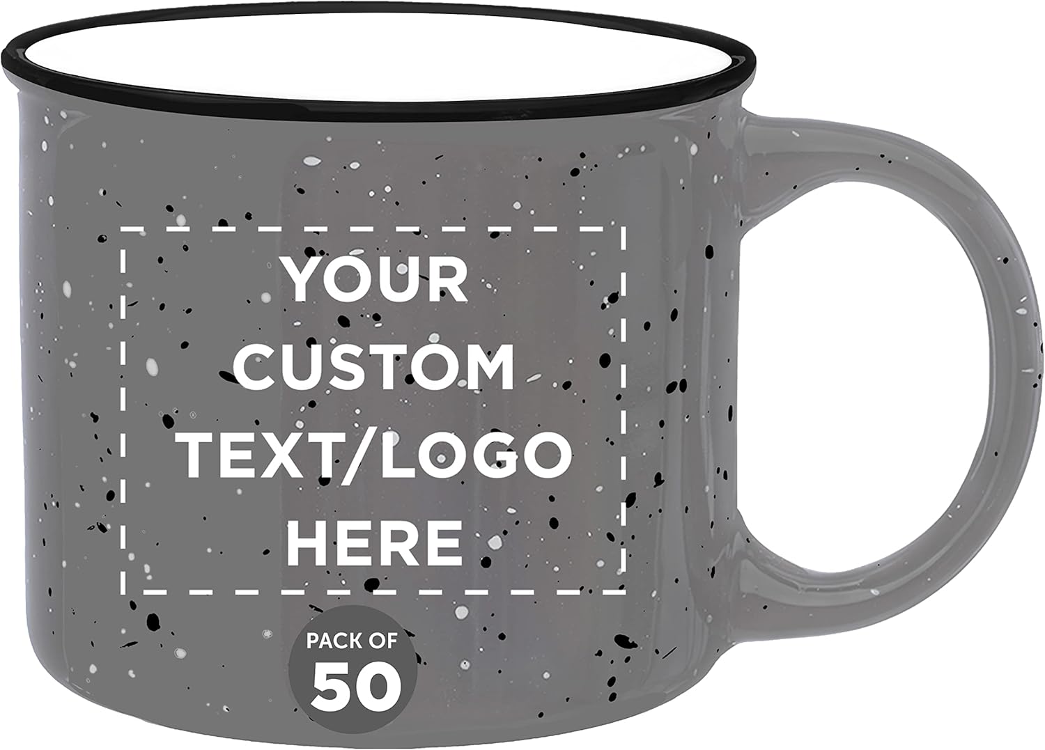 Custom Ceramic Campfire Coffee Mugs Set of 50 for All Occasions