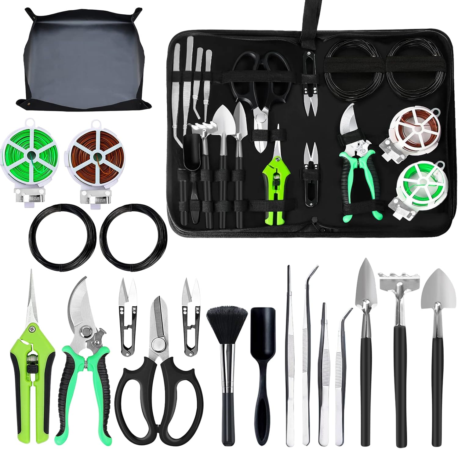 Bonsai Tree Kit with 20 Pcs Gardening Tools for Indoor Plants