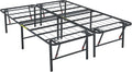 Bed Frame with Storage King Metal Platform - Foldable, 18in High