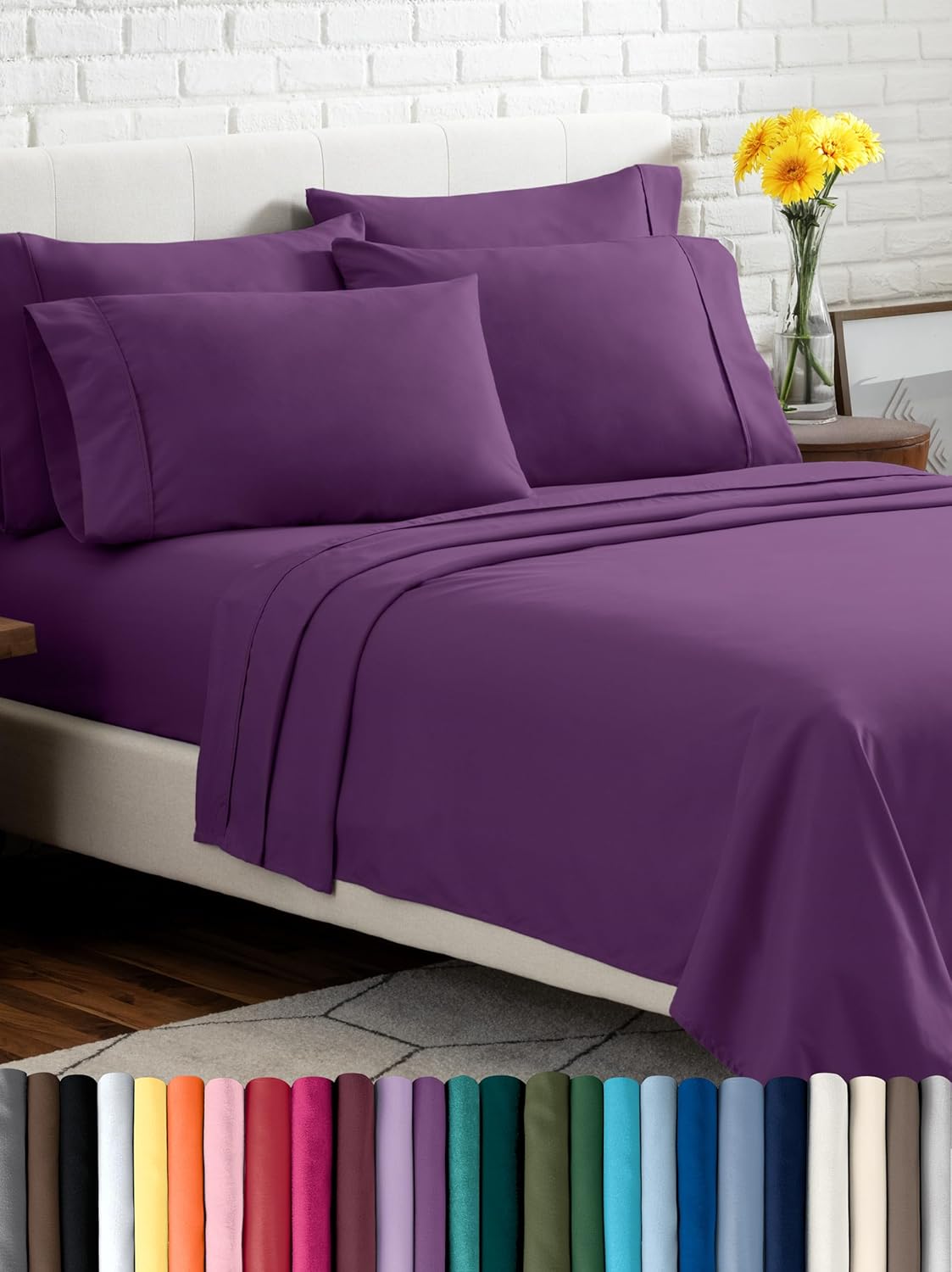 Bare Home Hotel Luxury Twin XL Sheet Set - Extra Soft & Deep Pockets
