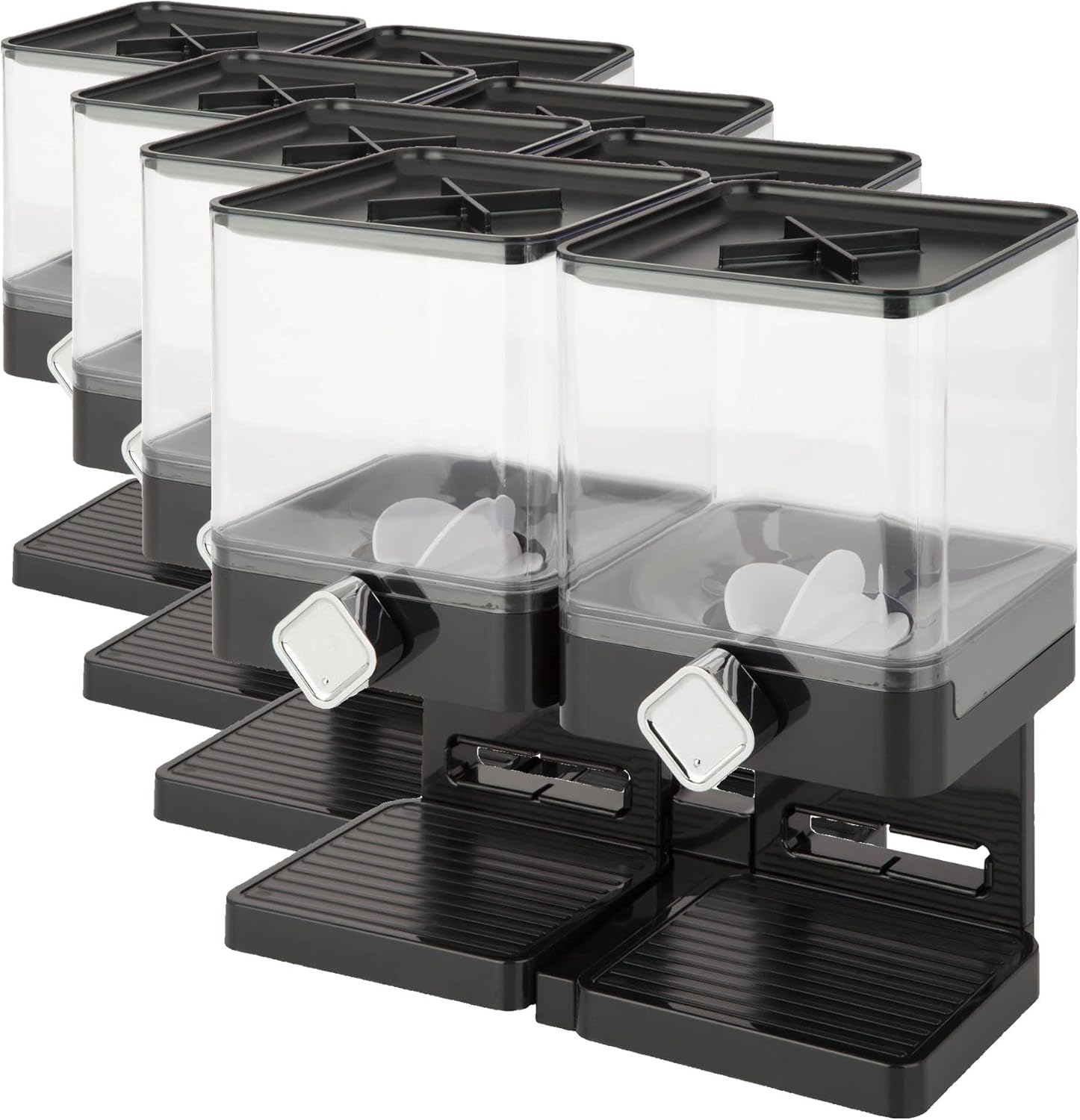Compact Dry Food Dispenser for Cereal, Snacks, and More