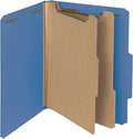 Pressboard Classification File Folders, 2 Dividers, 2in Expansion
