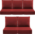 Luxury 6 in Outdoor Cushions 24x24x6 Seat Cushion Set of 5 - Thick