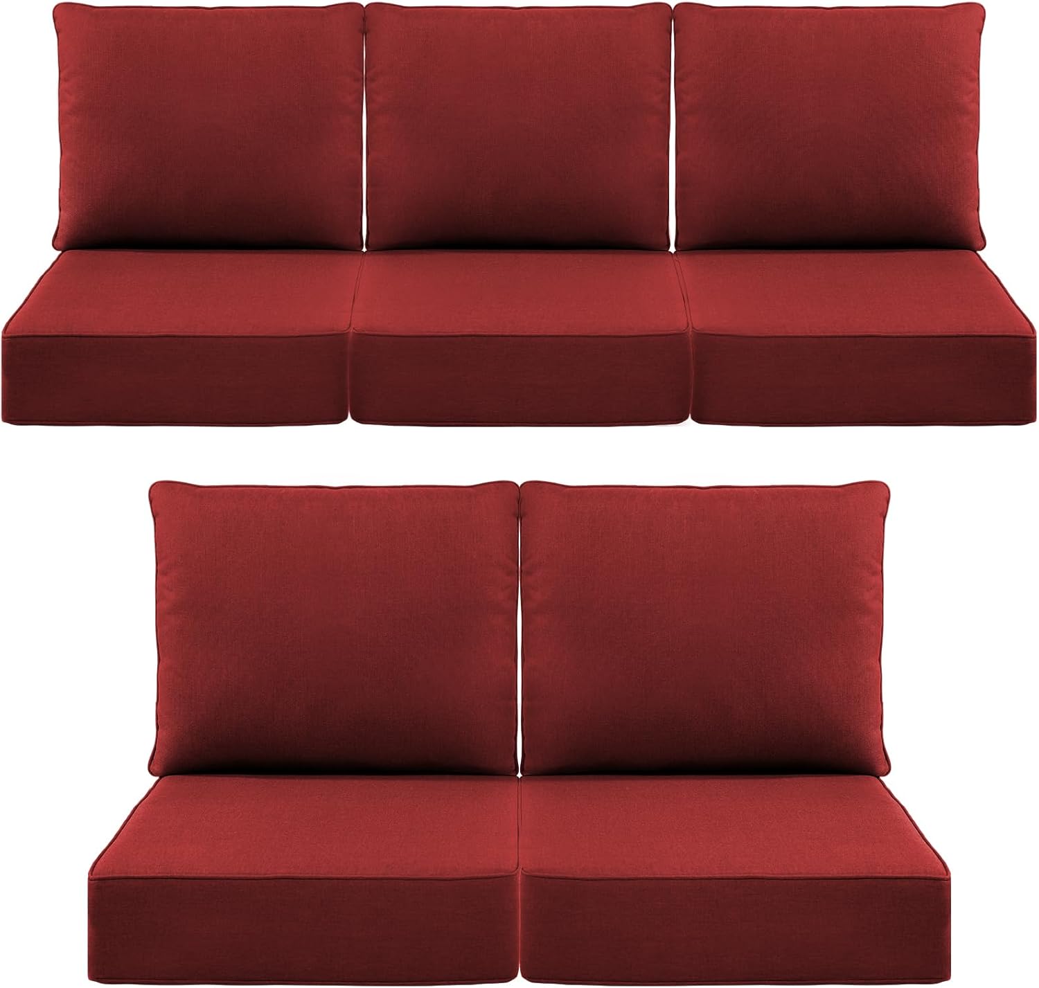 Luxury 6-Inch Outdoor Cushions for Patio Furniture Set of 5