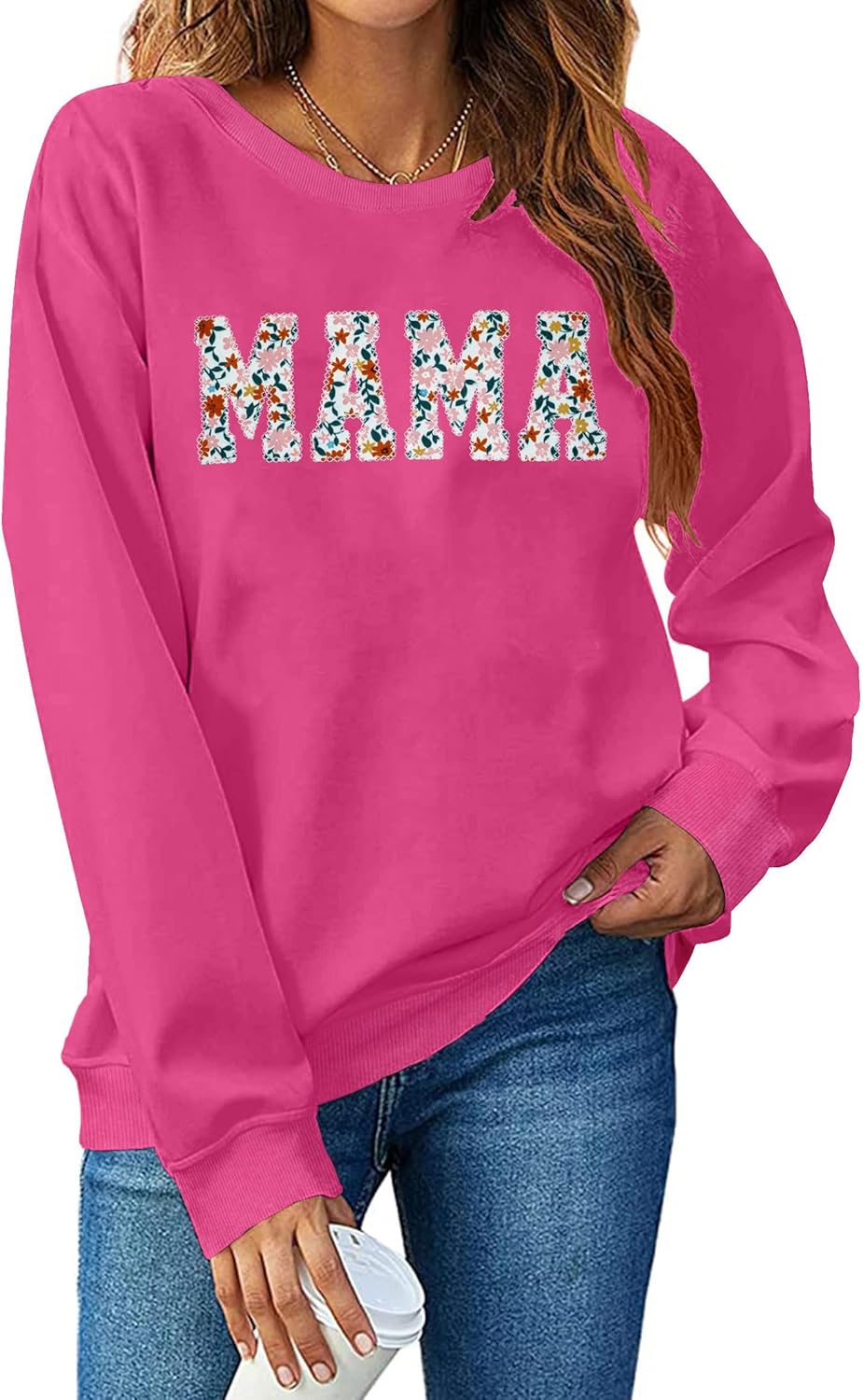 Floral Mama Sweatshirt - Cozy & Cute!