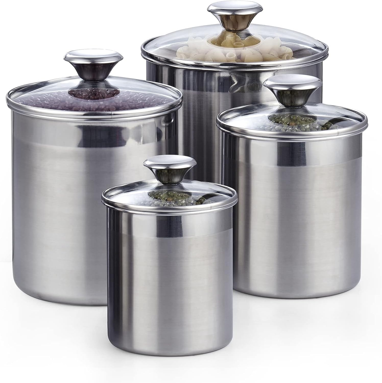 Cooks Standard Stainless Steel Food Jar Canister Set for Storage