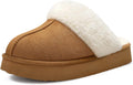 Litfun Women's Fuzzy Memory Foam Slippers Fluffy Winter (Style 8MHV)