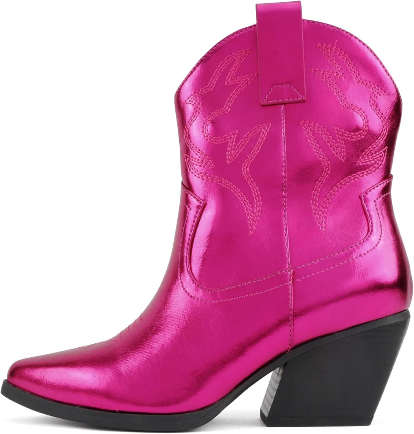 Soda BLAZING Women Western Bootie Pointe Toe Low Heel Style