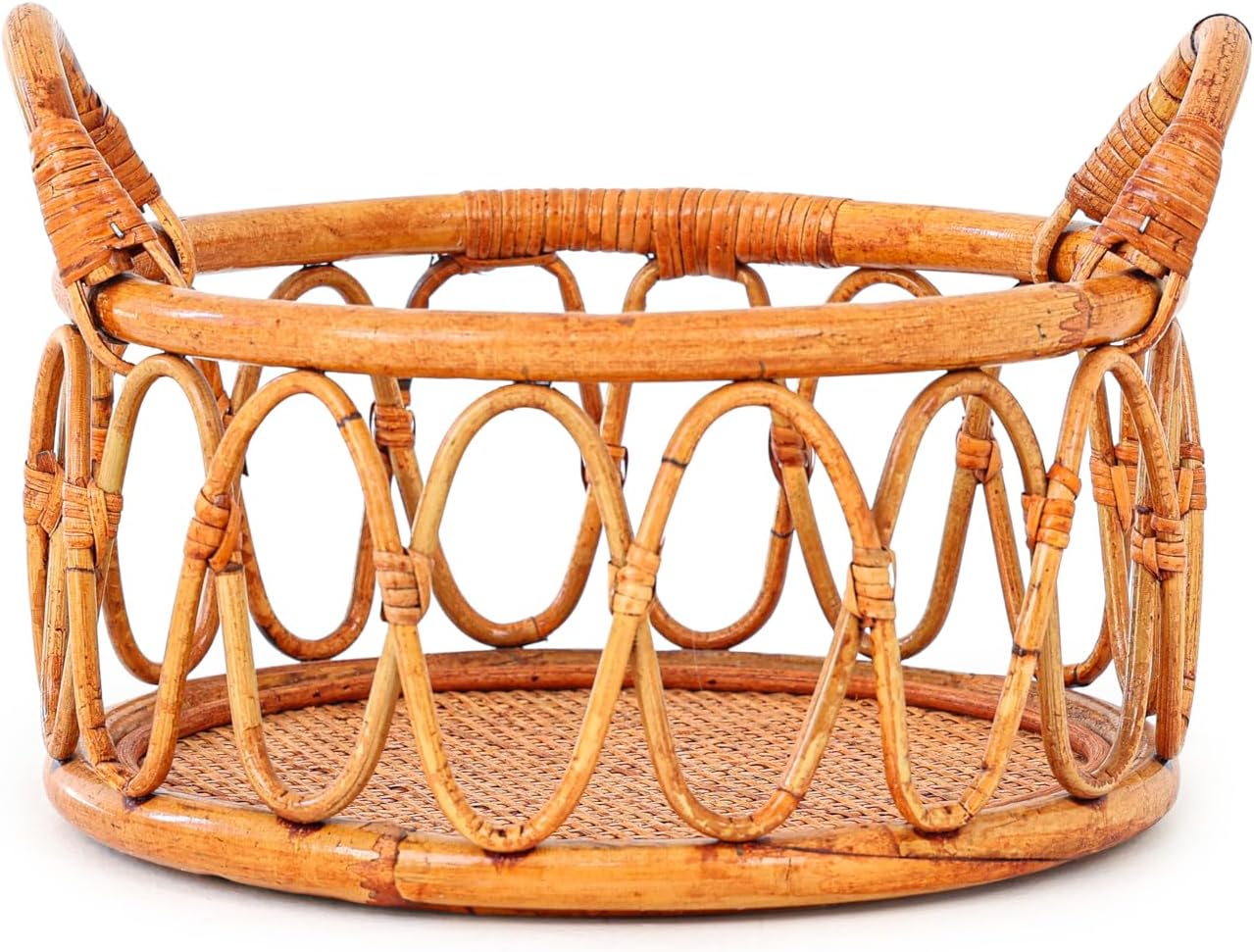Kate Newborn Photography Props Rattan Circular Basket for Posing