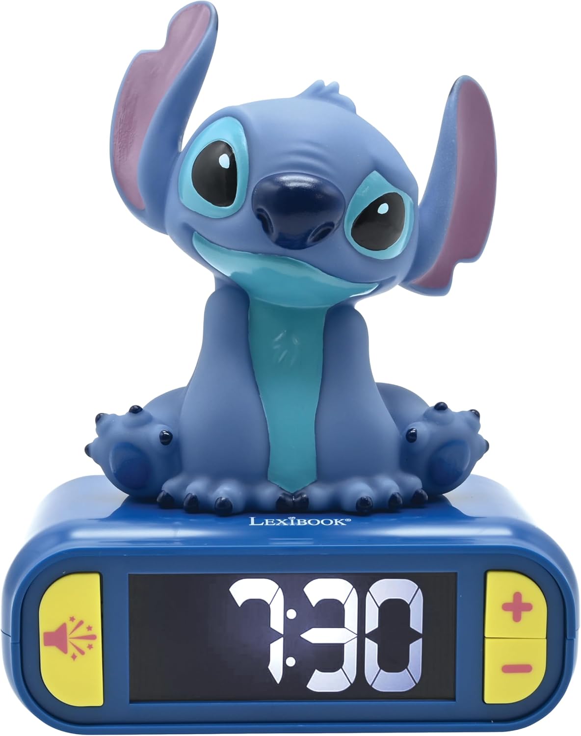Enchanting Stitch Nightlight Alarm Clock with Sounds and Melodies