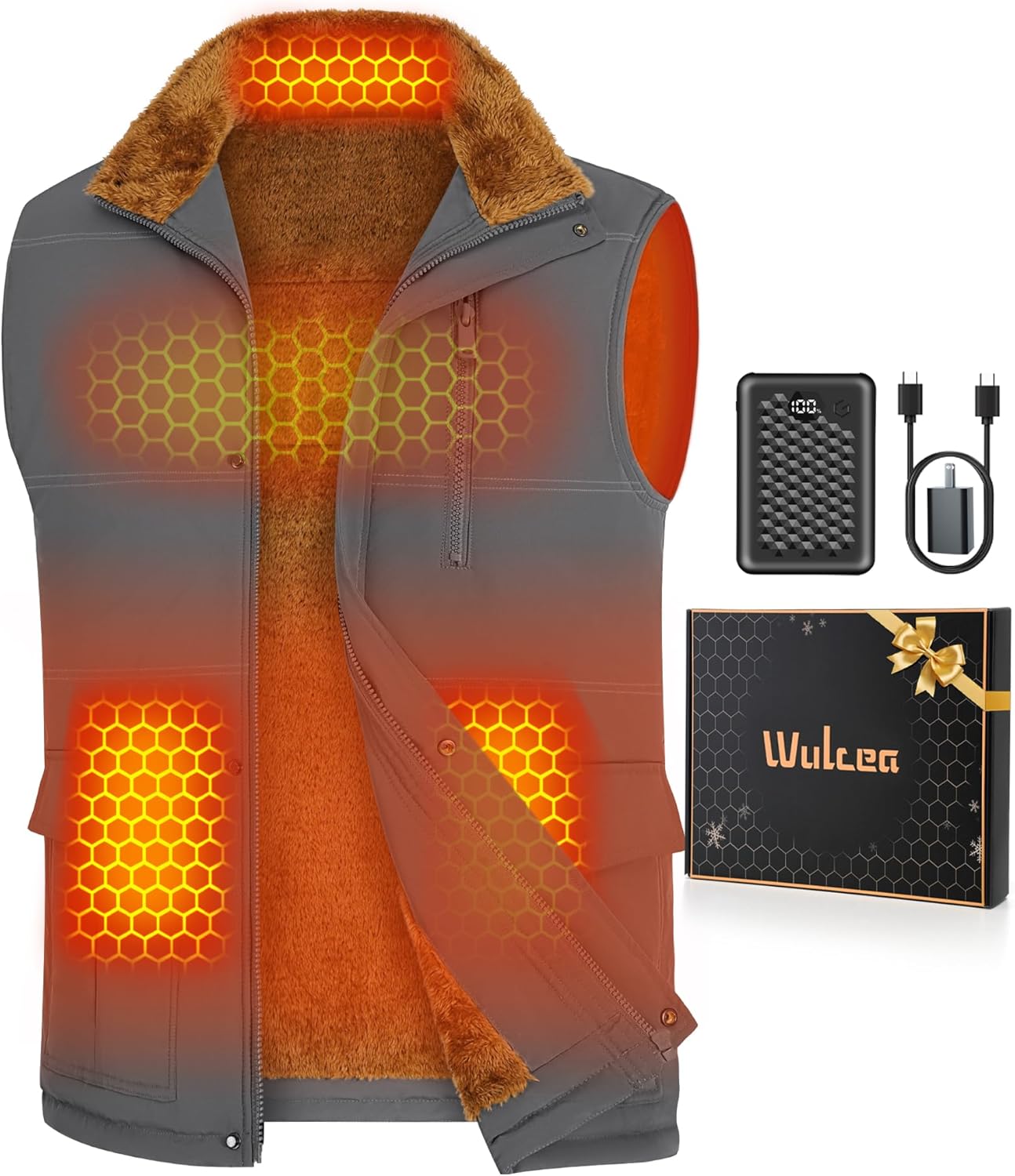 Wulcea Graphene Heated Vest Fleece for Men - Ultimate Warmth
