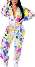 EOSIEDUR Women's Pullover Hoodies Jumpsuit Zipper Tracksuit Set