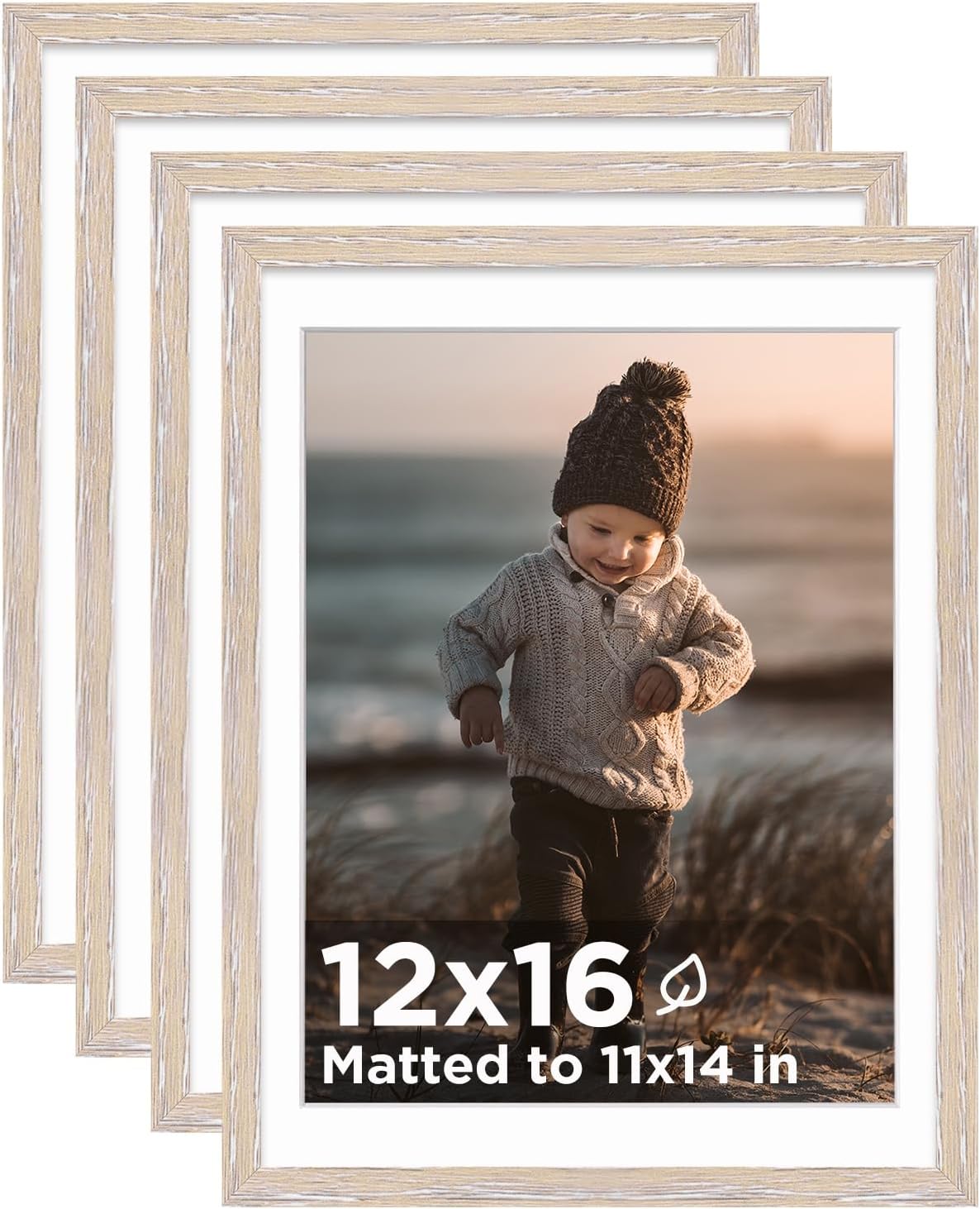 KINLINK 12x16 Picture Frame Set of 4 in Rose Pink for Display