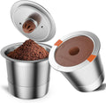 Stainless Steel Reusable K Cups, 2 Pack - Compatible with Keurig
