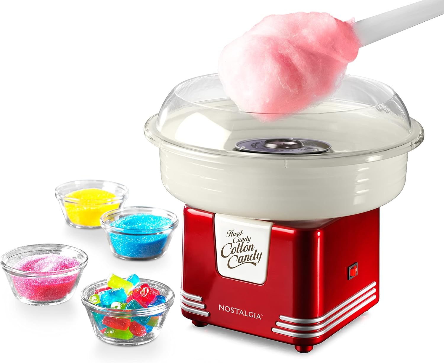 Nostalgia Cotton Candy Machine for Kids - Retro Fun Treats