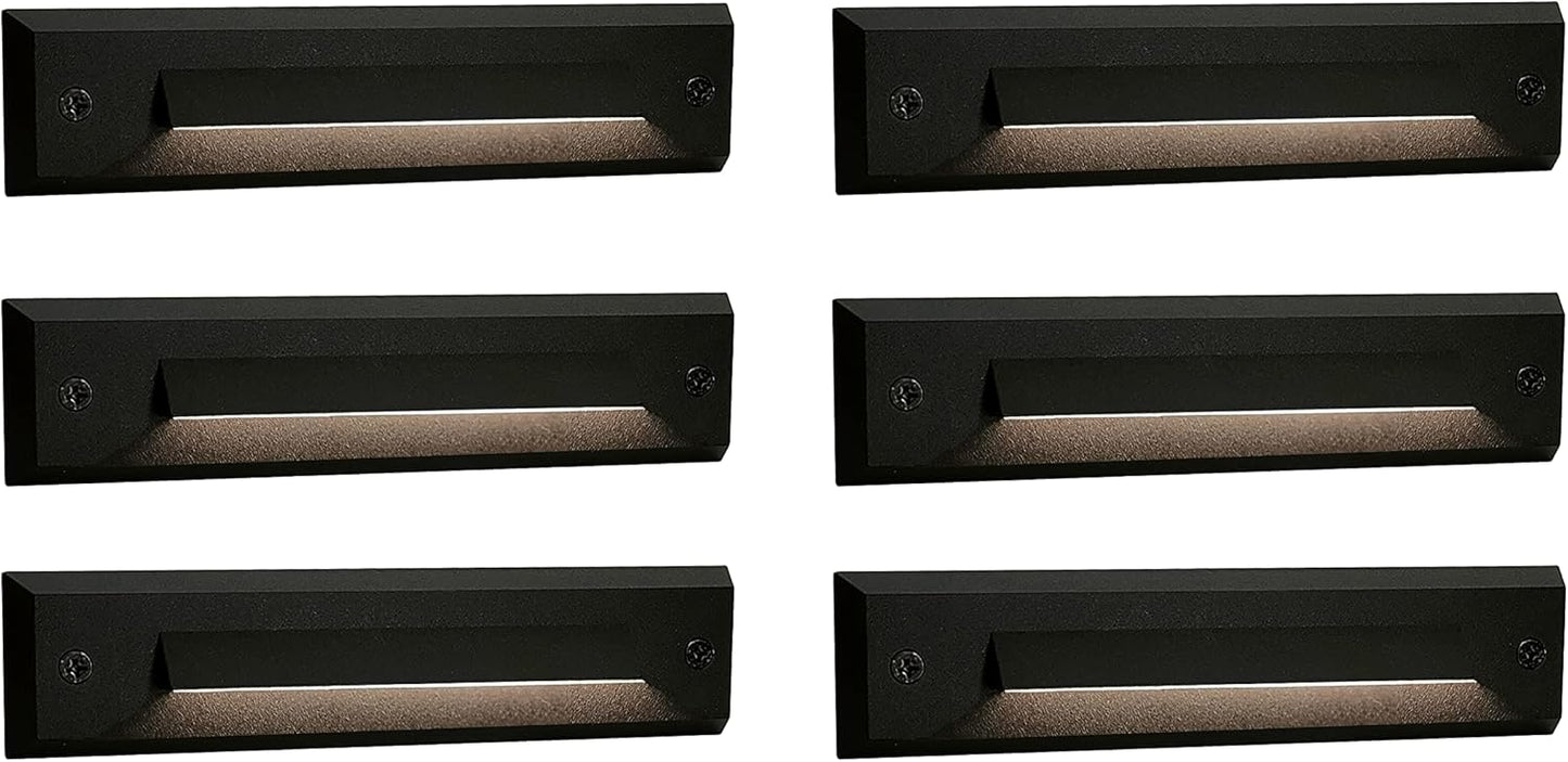 GKOLED 6-Pack Low Voltage LED Linear Step Lights for Outdoors