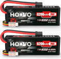 HOOVO 7.4V 6200mAh 70C 2S Lipo Battery Pack - Longer Run Time