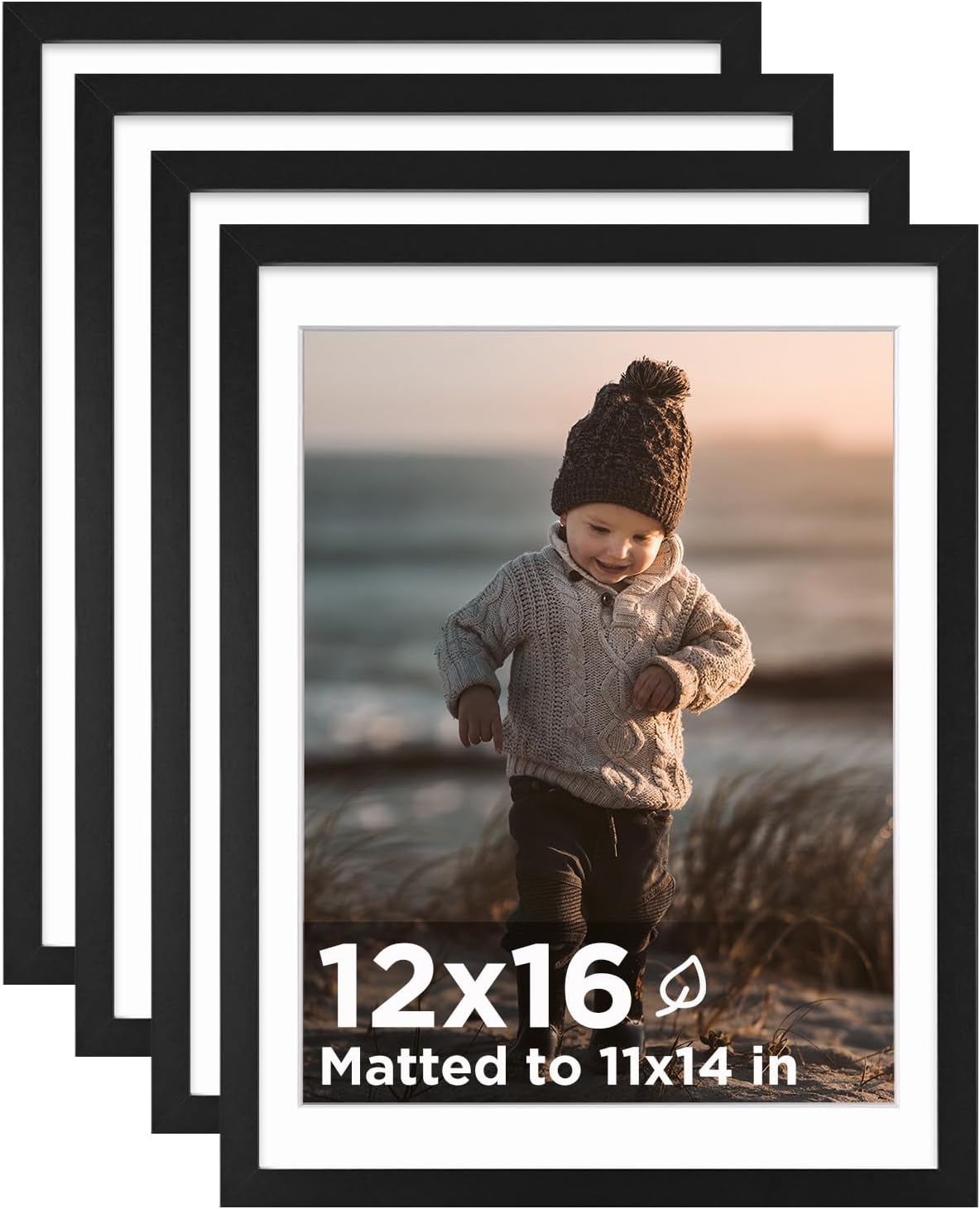 KINLINK 12x16 Picture Frame Set of 4 for Elegant Displays